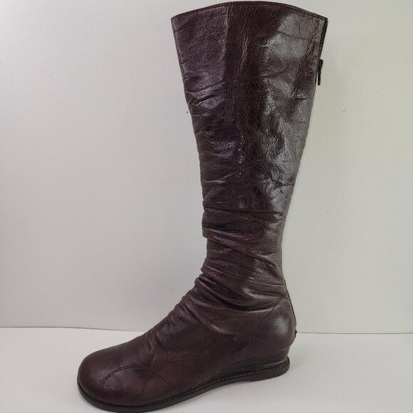 Miz Mooz Bonnie Brown Leather Tall Winter Boots (8 US) - Picture 2 of 10